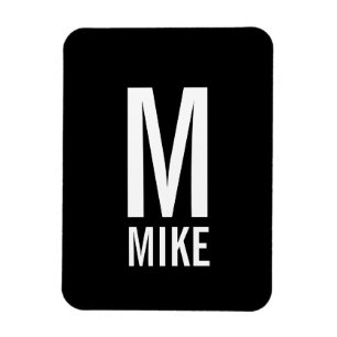 Modernes Personalisiertes Fettgewebe, Monogramm un Magnet