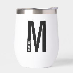 Modernes Personalisiertes Fettmonogramm und Name