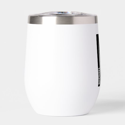 Modernes Personalisiertes Fettmonogramm und Name (Vorderseite)