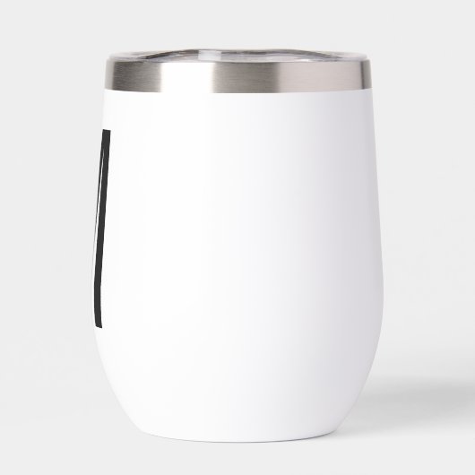 Modernes Personalisiertes Fettmonogramm und Name (Rückseite)