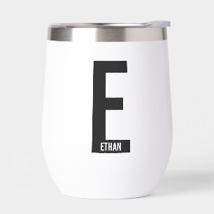 Modernes Personalisiertes Fettmonogramm und Name