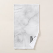 Modernes Personalisiertes Fettmonogramm und Name Badhandtuch Set (Handtuch)