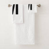 Modernes Personalisiertes Fettmonogramm und Name Badhandtuch Set (Insitu)