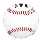 Modernes Personalisiertes Fettmonogramm und Name Baseball (Vorderseite)