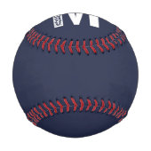Modernes Personalisiertes Fettmonogramm und Name Baseball (Vorderseite)