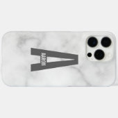 Modernes Personalisiertes Fettmonogramm und Name Case-Mate iPhone Hülle (Rückseite (Horizontal))