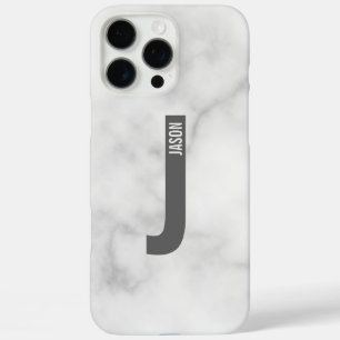 Modernes Personalisiertes Fettmonogramm und Name iPhone 16 Pro Max Hülle
