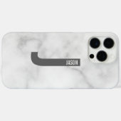 Modernes Personalisiertes Fettmonogramm und Name Case-Mate iPhone Hülle (Rückseite (Horizontal))