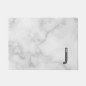 Modernes Personalisiertes Fettmonogramm und Name Fußmatte (Vorderseite)