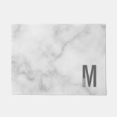Modernes Personalisiertes Fettmonogramm und Name Fußmatte (Vorderseite)