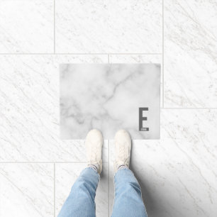 Modernes Personalisiertes Fettmonogramm und Name Fußmatte