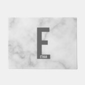 Modernes Personalisiertes Fettmonogramm und Name Fußmatte (Vorderseite)