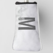 Modernes Personalisiertes Fettmonogramm und Name Golf Headcover (Rotieren 90)