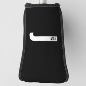 Modernes Personalisiertes Fettmonogramm und Name Golf Headcover (Rotieren 90)