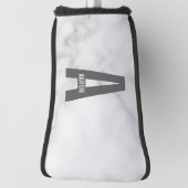 Modernes Personalisiertes Fettmonogramm und Name Golf Headcover (Rotieren 90)