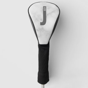 Modernes Personalisiertes Fettmonogramm und Name Golf Headcover