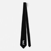 Modernes Personalisiertes Fettmonogramm und Name Krawatte (Vorderseite)