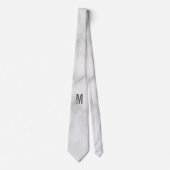 Modernes Personalisiertes Fettmonogramm und Name Krawatte (Vorderseite)