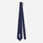 Modernes Personalisiertes Fettmonogramm und Name Krawatte (Vorderseite)