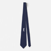 Modernes Personalisiertes Fettmonogramm und Name Krawatte (Vorderseite)