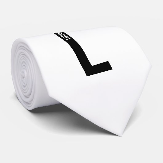 Modernes Personalisiertes Fettmonogramm und Name Krawatte (Gerollt)