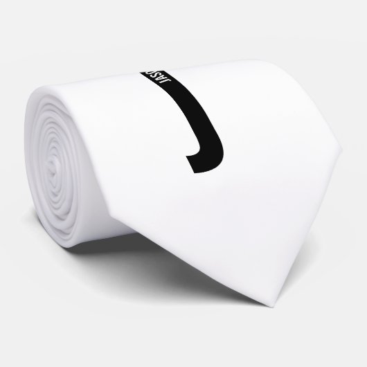 Modernes Personalisiertes Fettmonogramm und Name Krawatte (Gerollt)