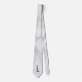 Modernes Personalisiertes Fettmonogramm und Name Krawatte (Vorderseite)