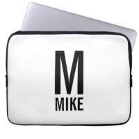 Modernes Personalisiertes Fettmonogramm und Name