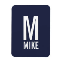 Modernes Personalisiertes Fettmonogramm und Name