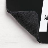 Modernes Personalisiertes Fettmonogramm und Name Mousepad (Ecke)