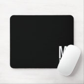 Modernes Personalisiertes Fettmonogramm und Name Mousepad (Mit Mouse)