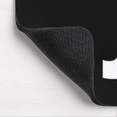 Modernes Personalisiertes Fettmonogramm und Name Mousepad (Ecke)