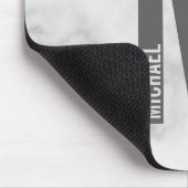 Modernes Personalisiertes Fettmonogramm und Name Mousepad (Ecke)