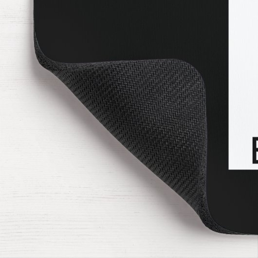 Modernes Personalisiertes Fettmonogramm und Name Mousepad (Ecke)
