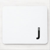 Modernes Personalisiertes Fettmonogramm und Name Mousepad (Vorne)