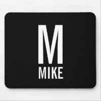 Modernes Personalisiertes Fettmonogramm und Name