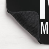 Modernes Personalisiertes Fettmonogramm und Name Mousepad (Ecke)
