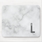 Modernes Personalisiertes Fettmonogramm und Name Mousepad (Vorne)