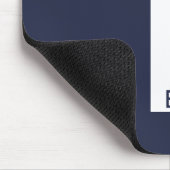 Modernes Personalisiertes Fettmonogramm und Name Mousepad (Ecke)