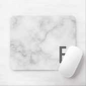 Modernes Personalisiertes Fettmonogramm und Name Mousepad (Mit Mouse)
