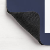 Modernes Personalisiertes Fettmonogramm und Name Mousepad (Ecke)