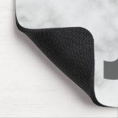 Modernes Personalisiertes Fettmonogramm und Name Mousepad (Ecke)