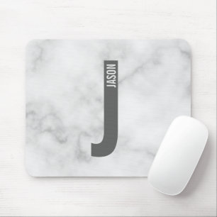 Modernes Personalisiertes Fettmonogramm und Name Mousepad