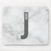 Modernes Personalisiertes Fettmonogramm und Name Mousepad (Vorne)