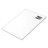 Modernes Personalisiertes Fettmonogramm und Name Notizblock (angewinkelt)