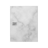 Modernes Personalisiertes Fettmonogramm und Name Notizblock (Rotiert)