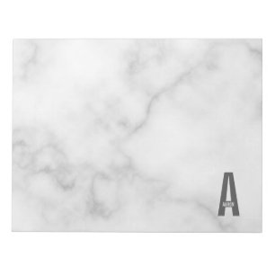 Modernes Personalisiertes Fettmonogramm und Name Notizblock
