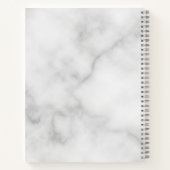 Modernes Personalisiertes Fettmonogramm und Name Notizblock (Rückseite)