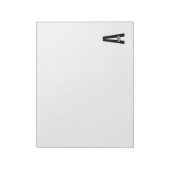 Modernes Personalisiertes Fettmonogramm und Name Notizblock (Rotiert)