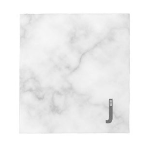 Modernes Personalisiertes Fettmonogramm und Name Notizblock